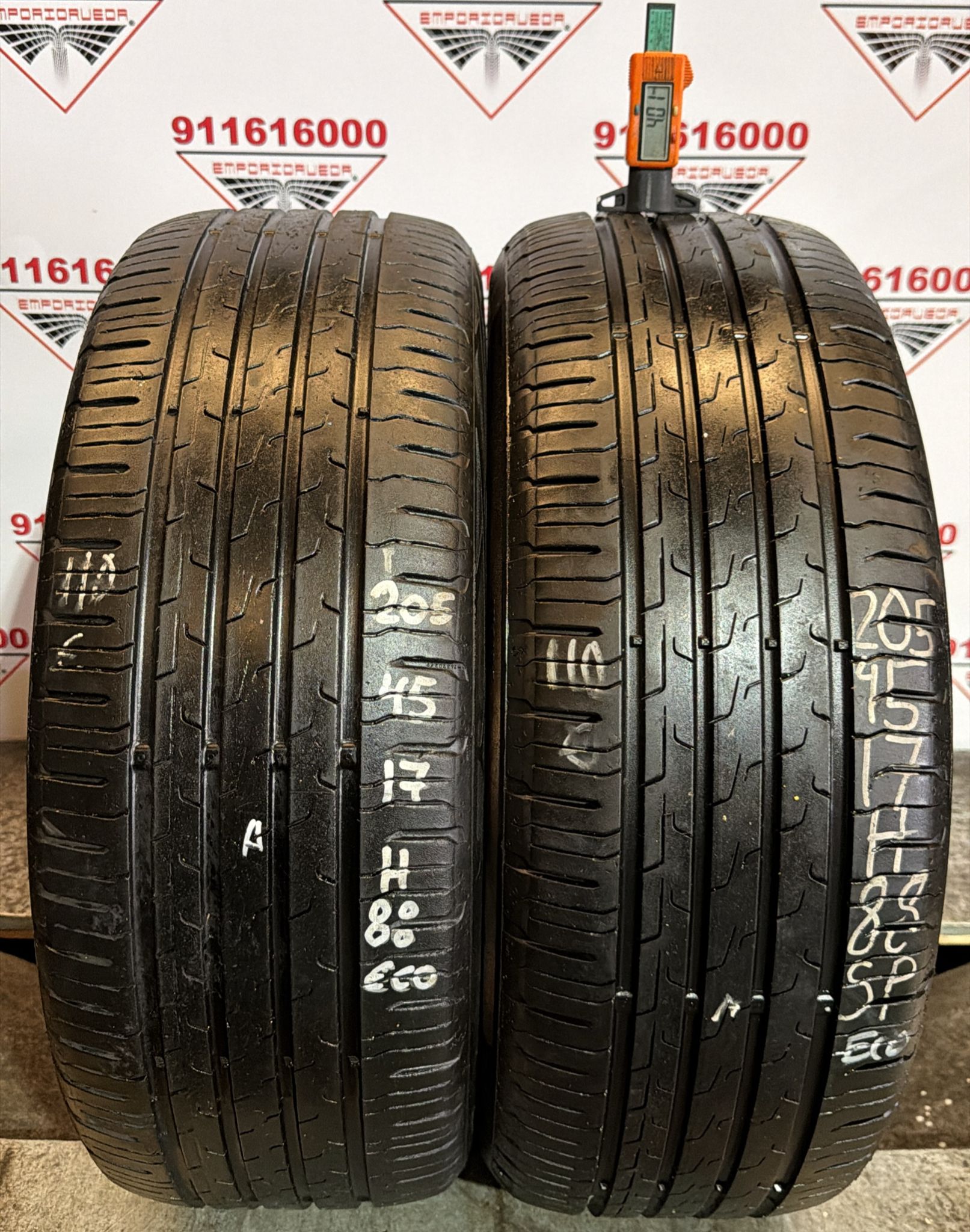 CONTINENTAL ECOCONTACT 6 USADO ECONOMICO  205/45 R17 88 H